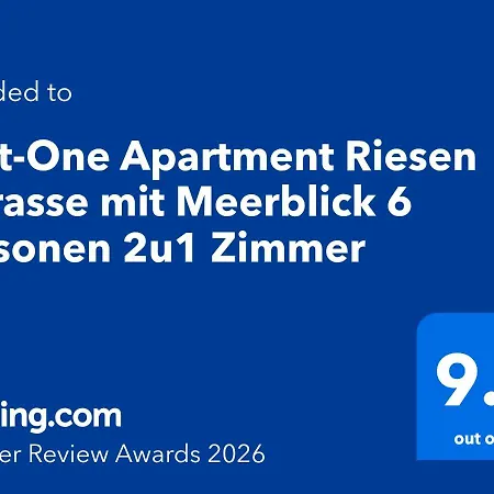First-one Riesen Terrasse Mit Meerblick 6 Personen 2u1 Appartement *