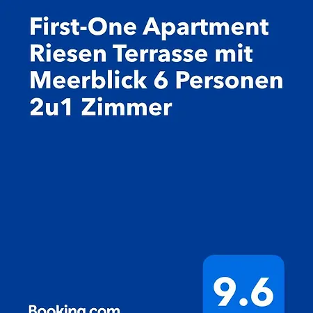 Appartement First-one Riesen Terrasse Mit Meerblick 6 Personen 2u1 Sarandë